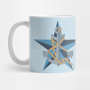 Star and Anchor tied in rope Mug